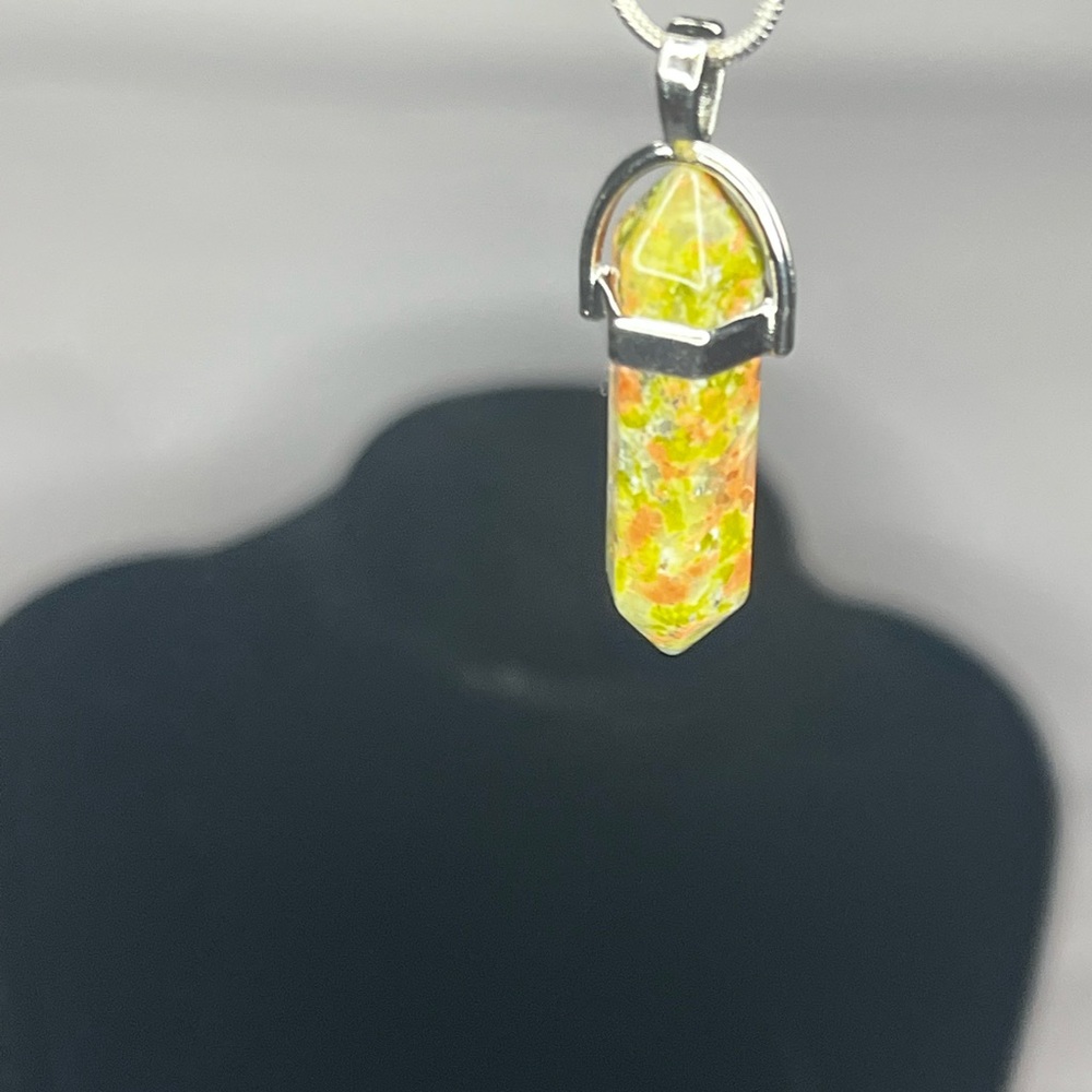 BOGO Yellow and Orange Crystal Necklace